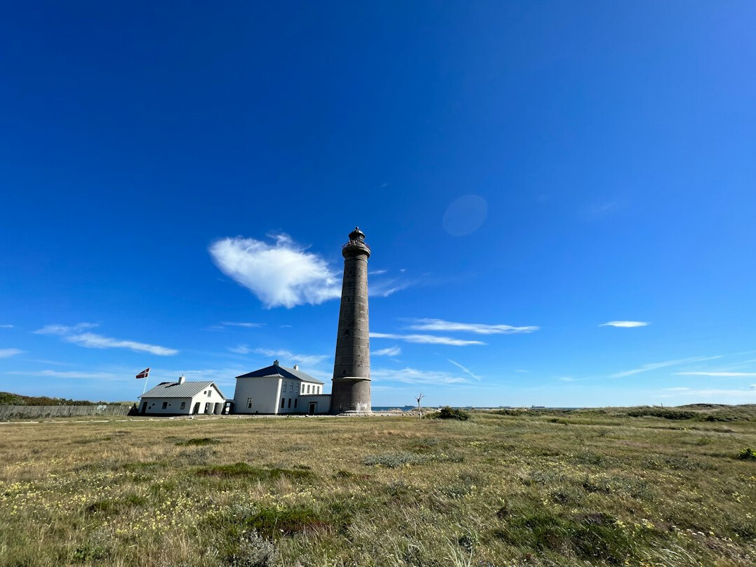 Lighthouse keeper's cottage near the dunes of Skagen