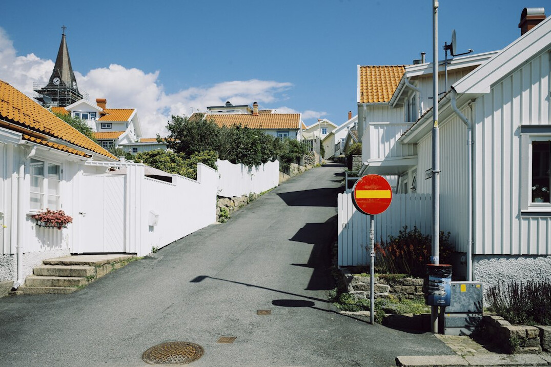 small danish town street